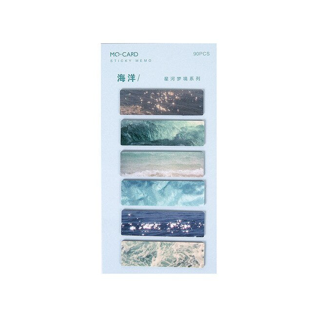Beautiful Night Sky Star Index Can Be Written Marker Post-It Notes