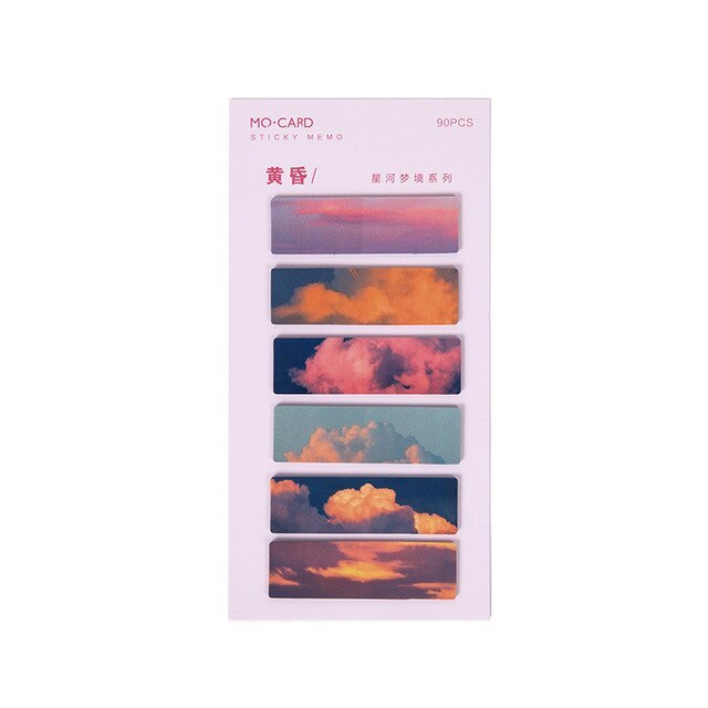 Beautiful Night Sky Star Index Can Be Written Marker Post-It Notes