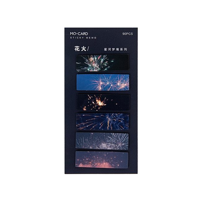 Beautiful Night Sky Star Index Can Be Written Marker Post-It Notes
