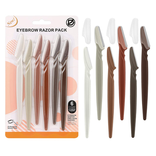 Pack of 6 Razors for Women Face - 6PCS Face Razors for Women - Eyebrow Razor with Precision Cover - Face Shaver for Men - Facial Hair Removal for Men
