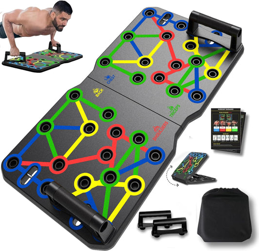 Push Up Board –Push- Ups Portable Multi-Function Foldable Push Up Bar, Easy to Use Push up Handle